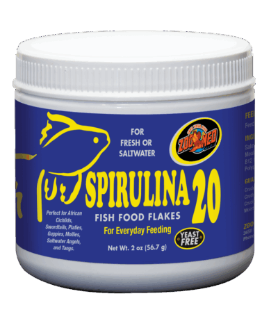Spirulina 20 Fish Food Flakes - 5lb