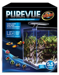 Purevue Rimless Aquarium + LED Light