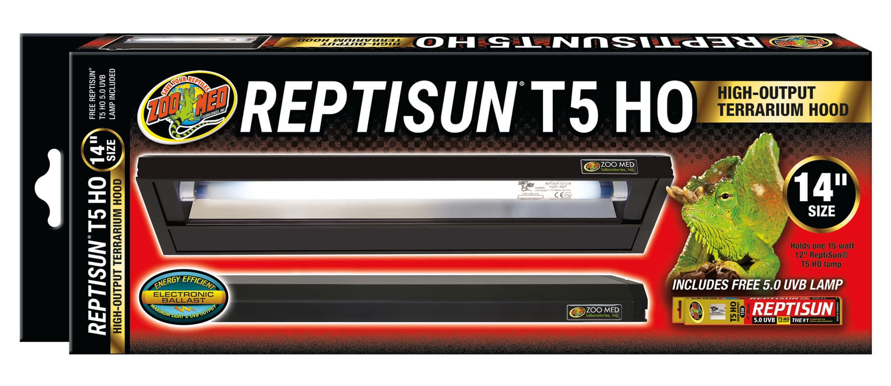 レプティサンT5 HO  14インチ LFー70JZOOMED（ズーメッド） ReptiSun® T5 HO Terrarium Hood with 5.0 Bulb | Zoo Med