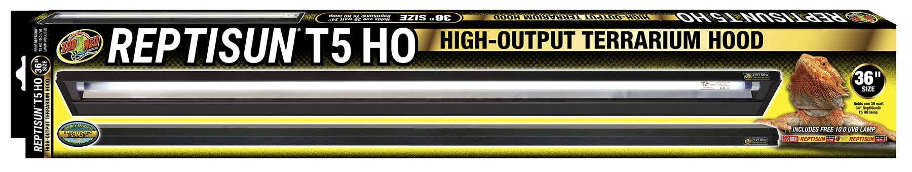 ReptiSun® T5 HO Terrarium Hood with 10.0 Bulb | Zoo Med
