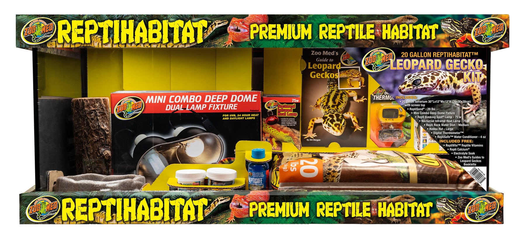20 Gallon ReptiHabitat™ Leopard Gecko Kit | Zoo Med Laboratories, Inc.