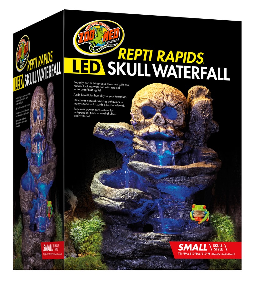 Repti Rapids® LED Waterfall – Small Skull | Zoo Med Laboratories, Inc.